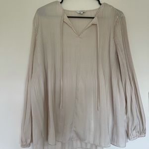 Beige silky blouse